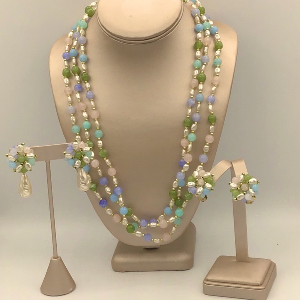Vintage Demi Parure Necklace & Earrings Set